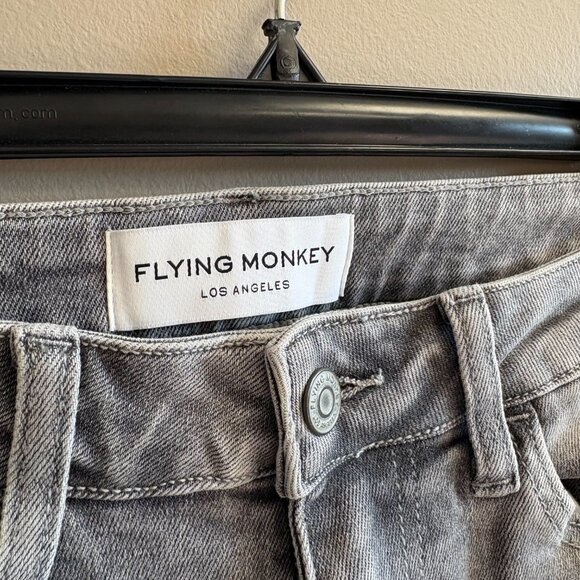 Flying Monkey light wash grey flare jean - Picture 4 of 6